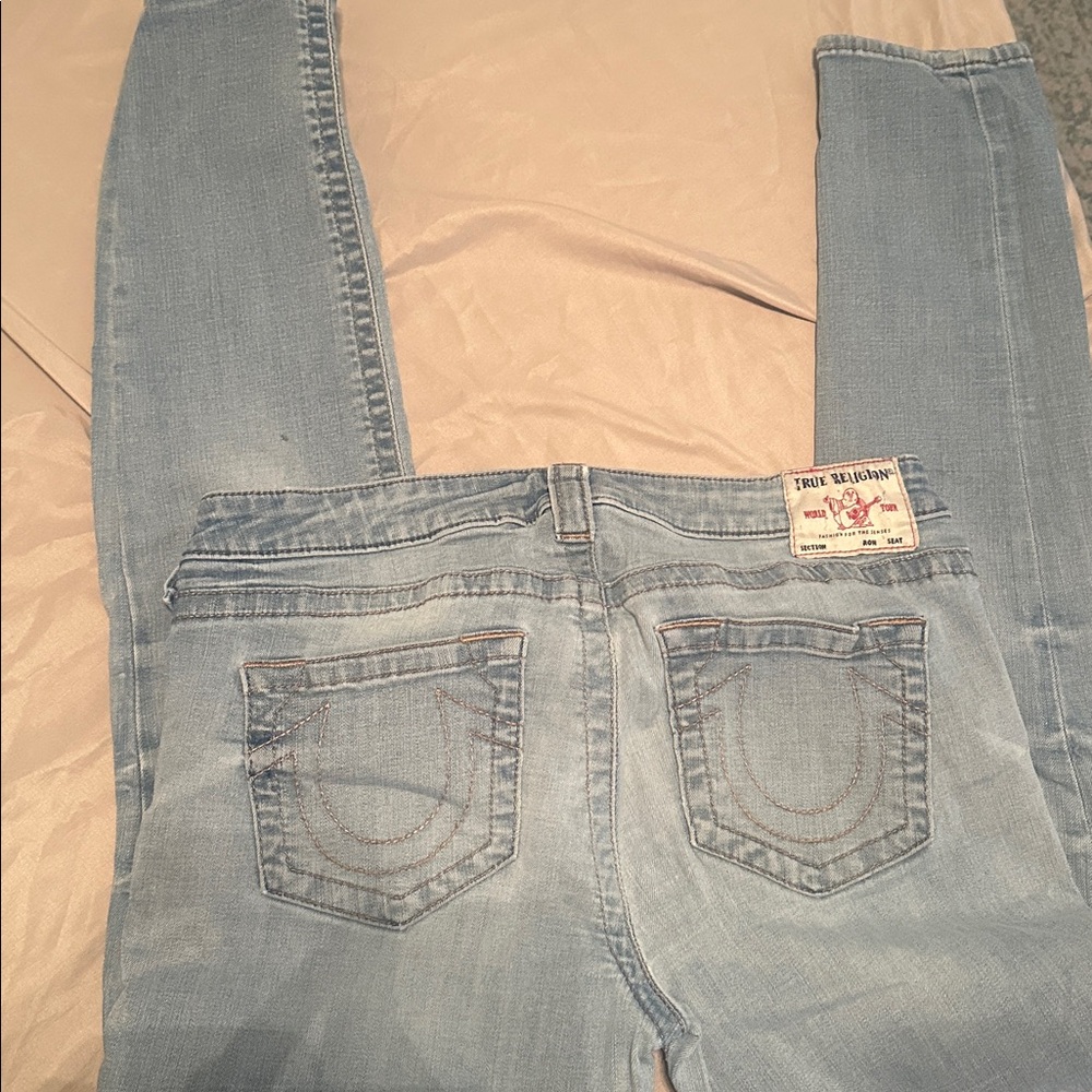 True Religion Light Blue Straight Leg Jeans